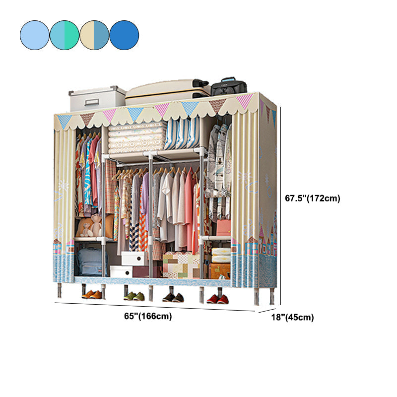 Armoire à cadre en métal Armoire de style contemporain garde-robe