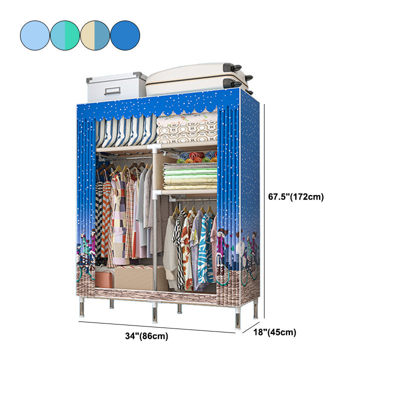 Armoire à cadre en métal Armoire de style contemporain garde-robe