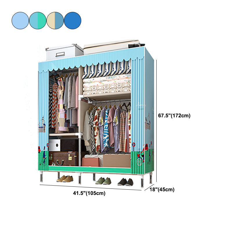 Armoire à cadre en métal Armoire de style contemporain garde-robe