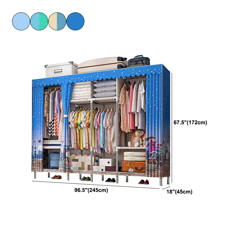 Armoire à cadre en métal Armoire de style contemporain garde-robe