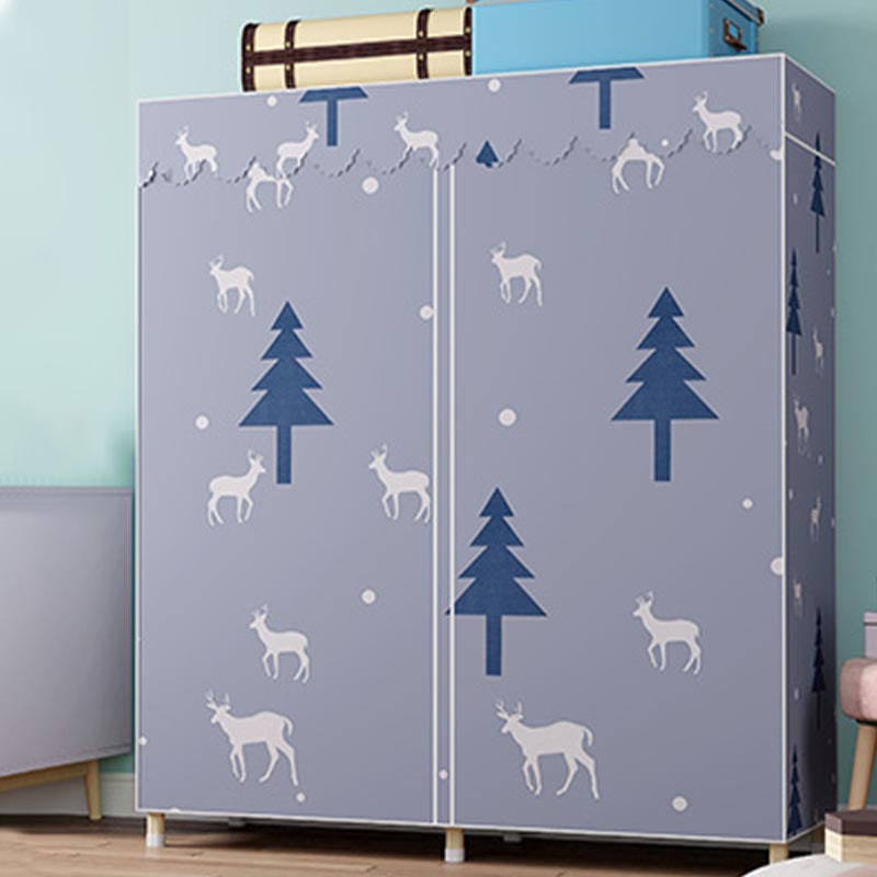 Gouden stalen frame garderobe armoire eigentijdse garderobe voor slaapkamer