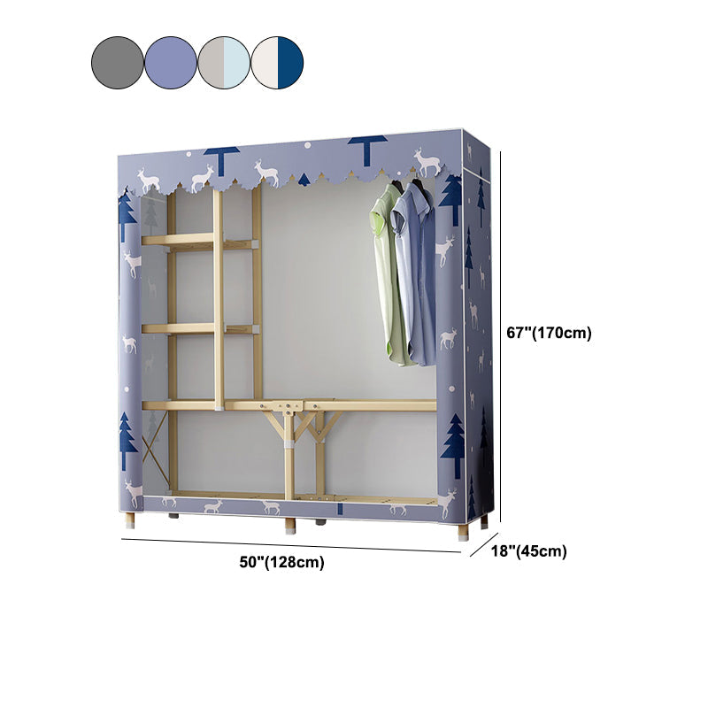 Gouden stalen frame garderobe armoire eigentijdse garderobe voor slaapkamer