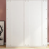 Wit gemanipuleerde houten garderobe armoire moderne schuifgarderobe kast