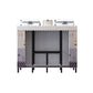 Black Steel Frame Wardrobe Armoire Contemporary Folding Wardrobe Cabinet Clearhalo 'Armoires & Wardrobes' 'armoires_wardrobes' 'Bedroom Furniture' 'furn' 'furn_armoires_wardrobes' 'Furniture' 5570723