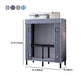 Black Steel Frame Wardrobe Armoire Contemporary Folding Wardrobe Cabinet Clearhalo 'Armoires & Wardrobes' 'armoires_wardrobes' 'Bedroom Furniture' 'furn' 'furn_armoires_wardrobes' 'Furniture' 5570738