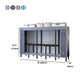 Black Steel Frame Wardrobe Armoire Contemporary Folding Wardrobe Cabinet Clearhalo 'Armoires & Wardrobes' 'armoires_wardrobes' 'Bedroom Furniture' 'furn' 'furn_armoires_wardrobes' 'Furniture' 5570741