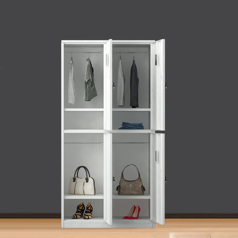 Armoire de rangement intérieure contemporaine avec porte métallique