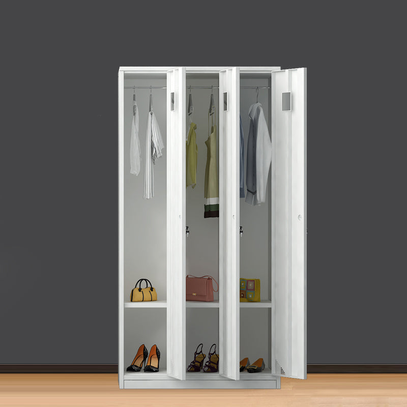 Armoire de rangement intérieure contemporaine avec porte métallique