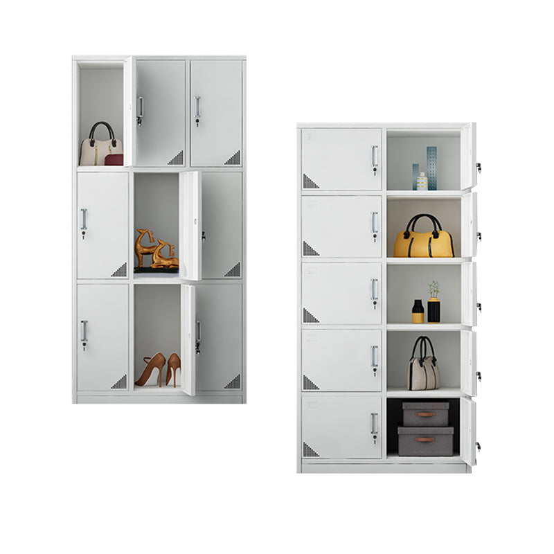 Armoire de rangement intérieure contemporaine avec porte métallique