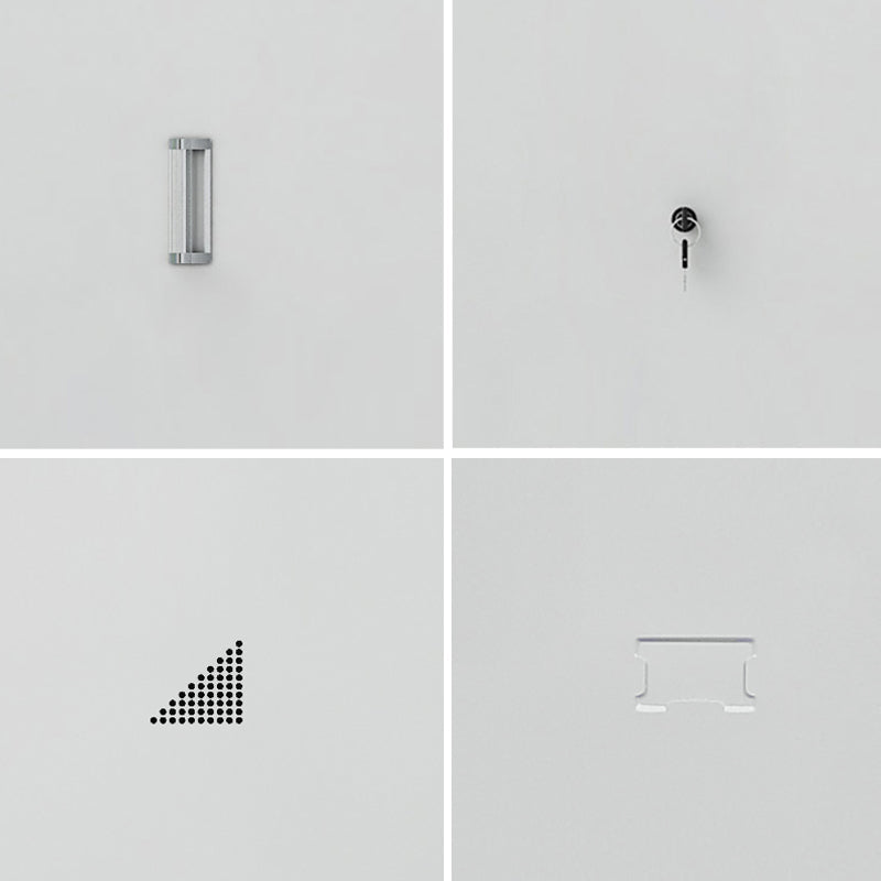 Armoire de rangement intérieure contemporaine avec porte métallique