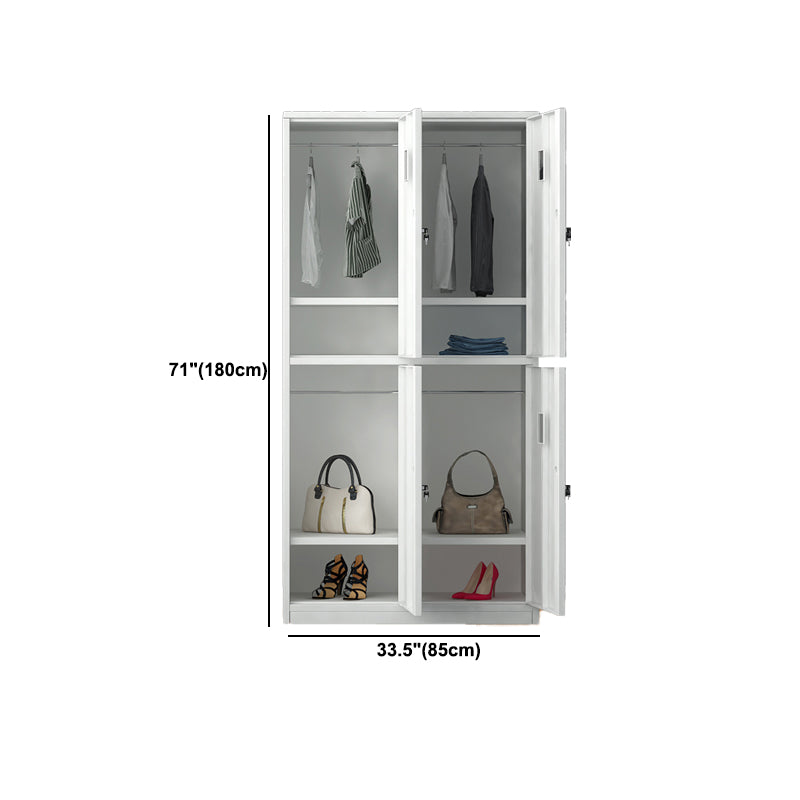 Armoire de rangement intérieure contemporaine avec porte métallique