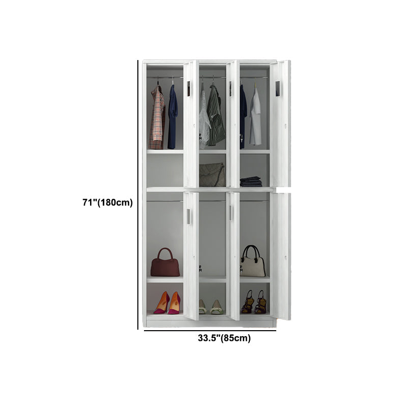 Armoire de rangement intérieure contemporaine avec porte métallique