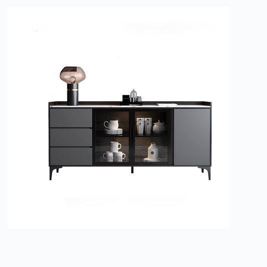 Server top in pietra sinterita bianca Glam Stile di buffet per soggiorno