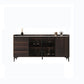 Weiß gesinterte Stein -Top -Server Glamstil Buffet Sideboard für Wohnzimmer