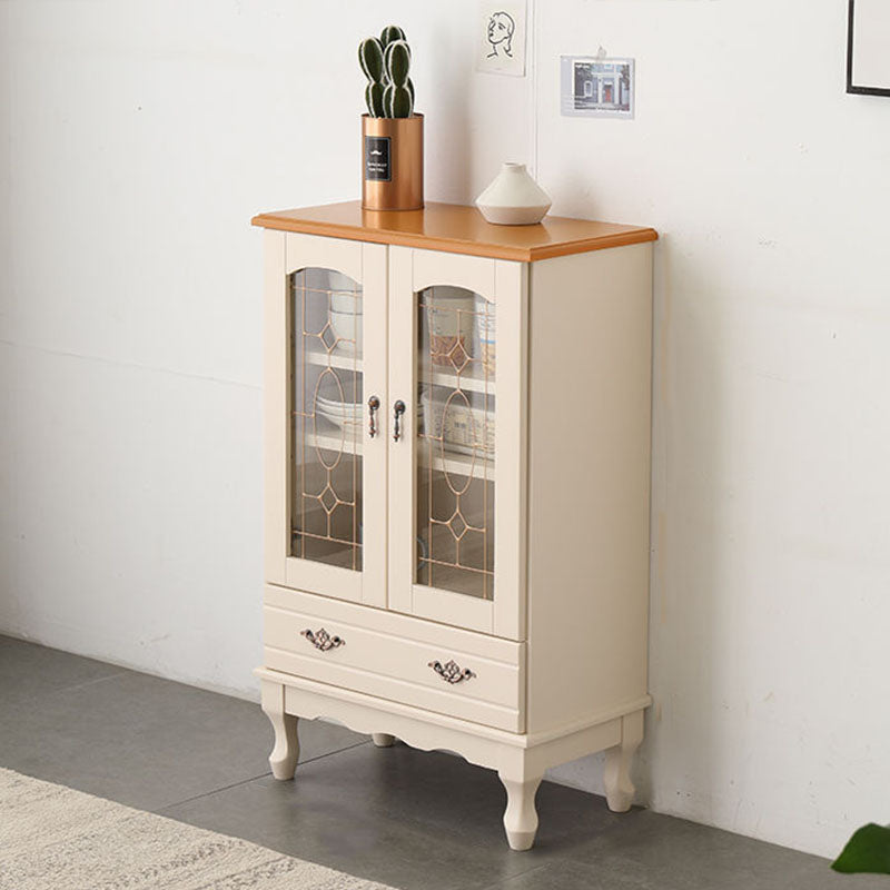 Porta della credenza in stile glam in legno massiccio e sideboard del cassetto per soggiorno
