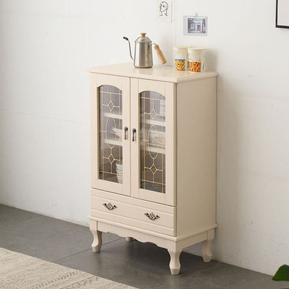 Porta della credenza in stile glam in legno massiccio e sideboard del cassetto per soggiorno