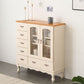 Porta della credenza in stile glam in legno massiccio e sideboard del cassetto per soggiorno