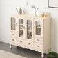 Porta della credenza in stile glam in legno massiccio e sideboard del cassetto per soggiorno