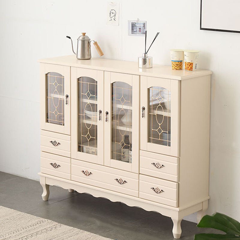 Porta della credenza in stile glam in legno massiccio e sideboard del cassetto per soggiorno