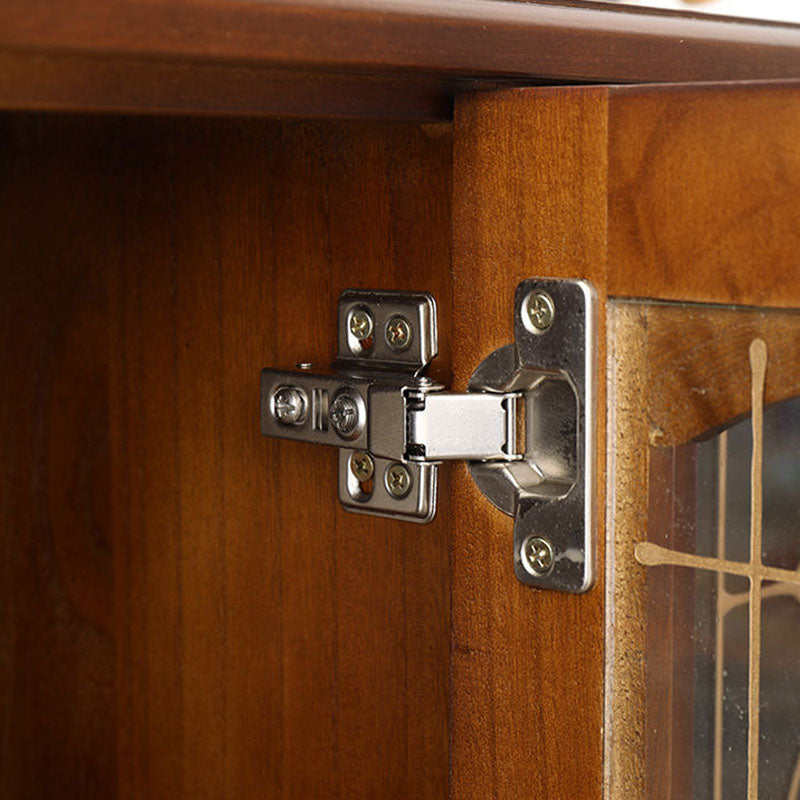 Porta della credenza in stile glam in legno massiccio e sideboard del cassetto per soggiorno