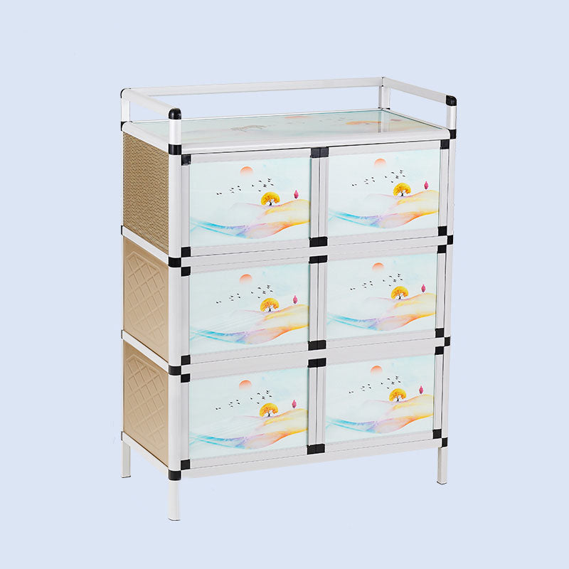 Porta contemporanea in stile contemporaneo sideboard metallico per cucina