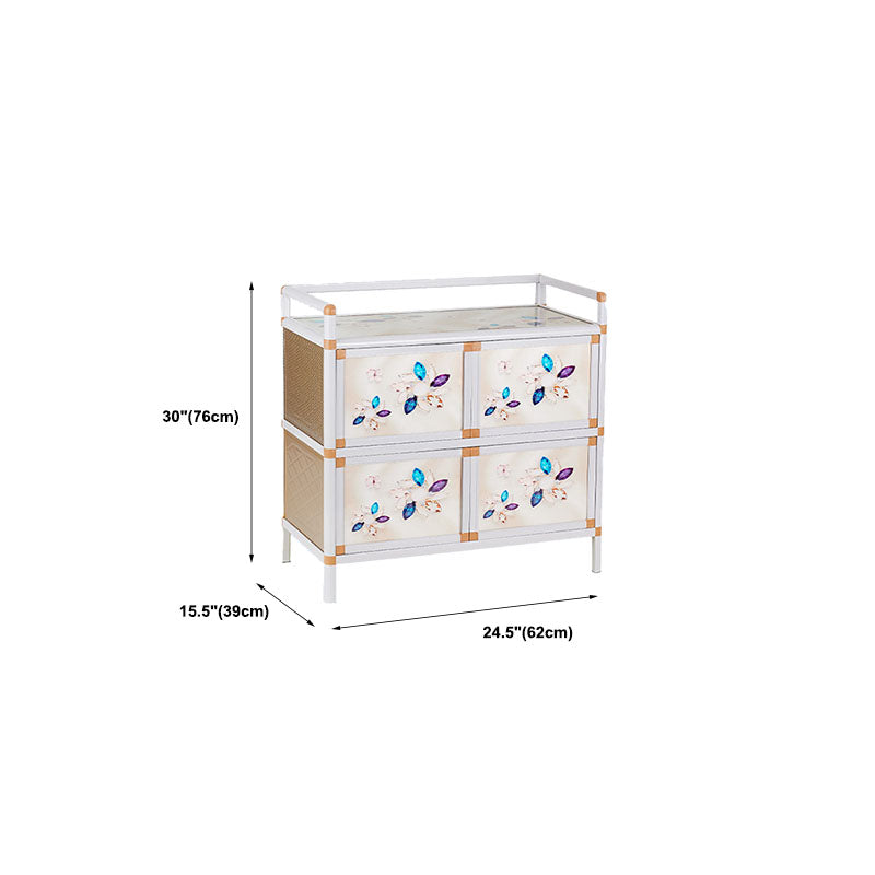 Porta contemporanea in stile contemporaneo sideboard metallico per cucina