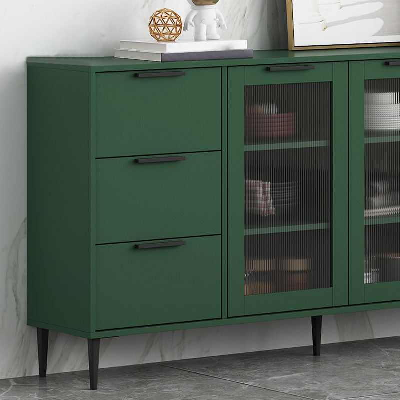 Glam Style Buffet Sideboard Engineer Wood Server with Door and Drawer for Living Room Clearhalo 'buffet_sideboard' 'Buffets & Sideboards' 'furn' 'furn_buffet_sideboard' 'Furniture' 'Kitchen & Dining Furniture' 5571069