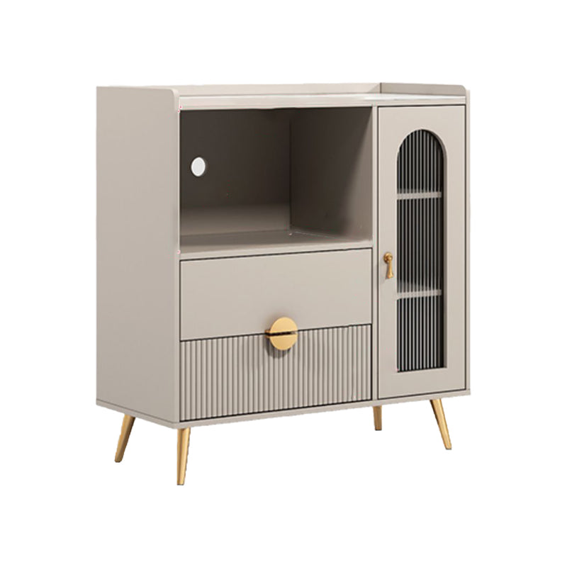 2-ladel gemanipuleerde houten bijboard glamour verstelbare planken credenza met stenen aanrecht