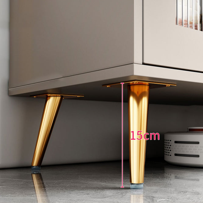 2-ladel gemanipuleerde houten bijboard glamour verstelbare planken credenza met stenen aanrecht