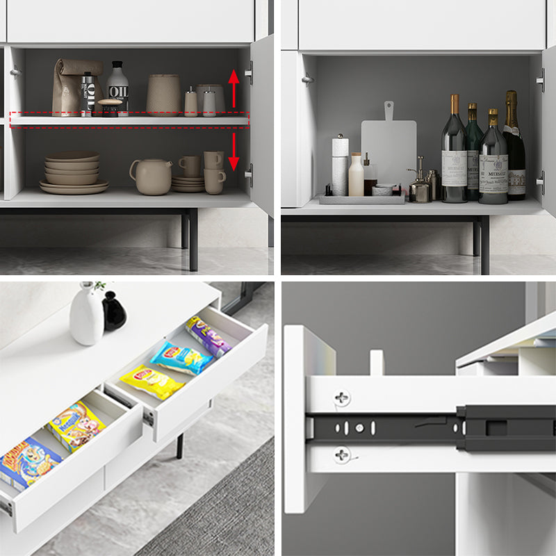 Moderno legno ingegnerizzato da 27,5 "H Server buffet per sala da pranzo a buffet