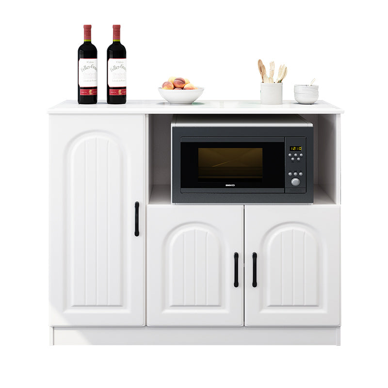 Modern Engineered Wood Sideboard Open Storage Dining Server for Kitchen ...