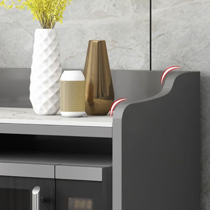 MODERNA STONE MODERNA 38,5 "H Server buffet per sala da pranzo sideboard con archiviazione aperta