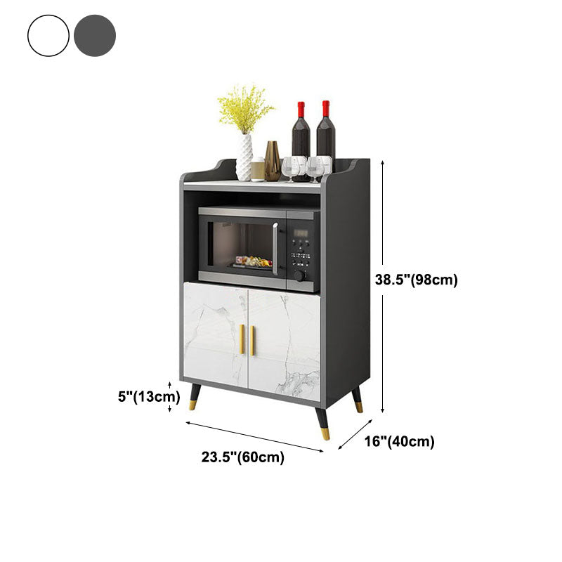 MODERNA STONE MODERNA 38,5 "H Server buffet per sala da pranzo sideboard con archiviazione aperta