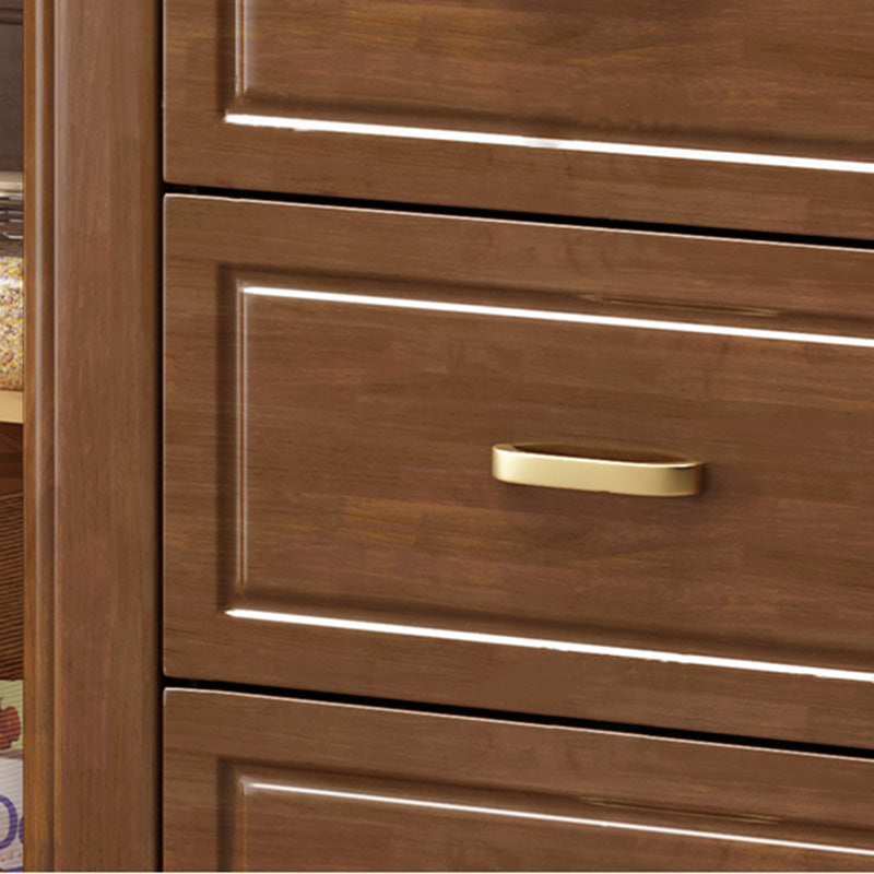 Contemporary Sideboard Rubber Wood Sideboard with Door and Drawer for Dining Room Clearhalo 'buffet_sideboard' 'Buffets & Sideboards' 'furn' 'furn_buffet_sideboard' 'Furniture' 'Kitchen & Dining Furniture' 5571226