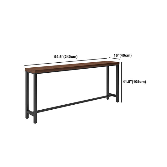 Industriale 1/2/5/9 pezzi tavolo da bar set rettangolo tavolino in legno con sgabelli alti