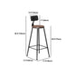 Industrial 1/2/5/9 Pieces Bar Table Set Rectangle Pine Wood Counter Table with High Stools