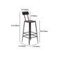 Industrial 1/2/5/9 Pieces Bar Table Set Rectangle Pine Wood Counter Table with High Stools