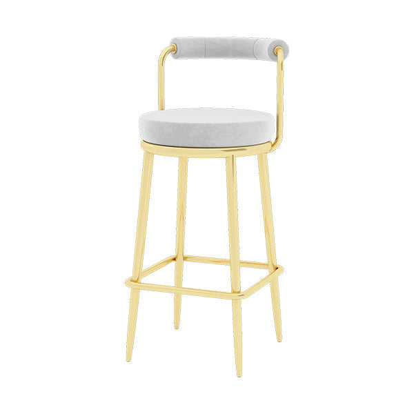 Glam 1/4 pièces Table de bar de barre de comptoir en pierre rectangulaire avec tabourets hauts