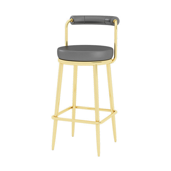 Glam 1/4 pièces Table de bar de barre de comptoir en pierre rectangulaire avec tabourets hauts