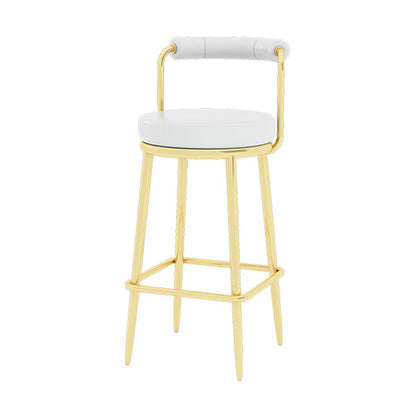 Glam 1/4 pièces Table de bar de barre de comptoir en pierre rectangulaire avec tabourets hauts