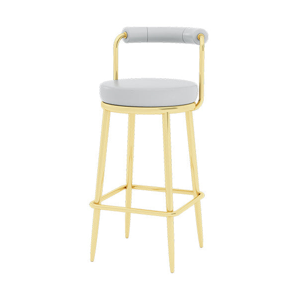 Glam 1/4 pièces Table de bar de barre de comptoir en pierre rectangulaire avec tabourets hauts