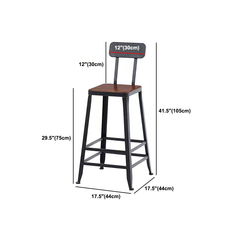Industrial Rectangle Solid Wood Bar Table Set 1/5 Pieces Counter Table with High Stools Clearhalo 'Bar Furniture' 'furn' 'furn_home_bar_bar_sets' 'Furniture' 'Home Bars & Bar Sets' 'home_bar_bar_sets' 'Kitchen & Dining Furniture' 5571335