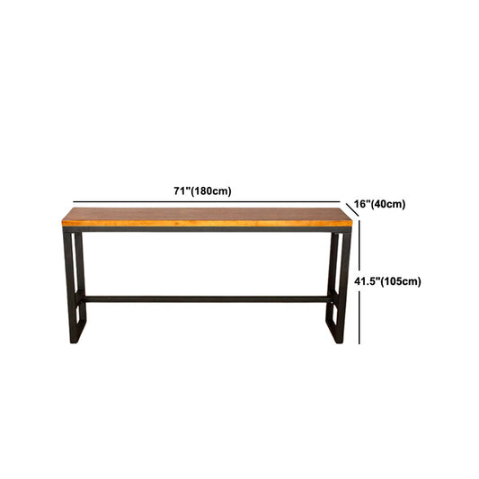 Industriale 1/5/7/9 pezzi tavolo da bar set rettangolo tavolino in legno con sgabelli alti