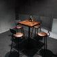 Industrial Wood Pub Dining Set 1/3/5 Pieces counter Table with Upholstered Stools 5 Pieces: Table, 4 Stools Clearhalo 'Bar Furniture' 'furn' 'furn_home_bar_bar_sets' 'Furniture' 'Home Bars & Bar Sets' 'home_bar_bar_sets' 'Kitchen & Dining Furniture' 5571440