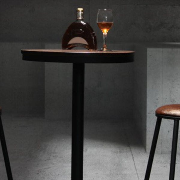 Industrial Wood Pub Dining Set 1/3/5 Pieces counter Table with Upholstered Stools Clearhalo 'Bar Furniture' 'furn' 'furn_home_bar_bar_sets' 'Furniture' 'Home Bars & Bar Sets' 'home_bar_bar_sets' 'Kitchen & Dining Furniture' 5571447