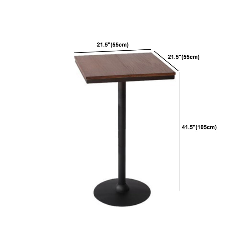 Industrial Wood Pub Dining Set 1/3/5 Pieces counter Table with Upholstered Stools Clearhalo 'Bar Furniture' 'furn' 'furn_home_bar_bar_sets' 'Furniture' 'Home Bars & Bar Sets' 'home_bar_bar_sets' 'Kitchen & Dining Furniture' 5571449