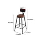 Industrial Wood Pub Dining Set 1/3/5 Pieces counter Table with Upholstered Stools Clearhalo 'Bar Furniture' 'furn' 'furn_home_bar_bar_sets' 'Furniture' 'Home Bars & Bar Sets' 'home_bar_bar_sets' 'Kitchen & Dining Furniture' 5571451