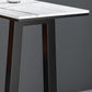 Mesa de barra contemporánea Juego de barra de piedra 1/2/3 PCS Table y taburetes con base de metal