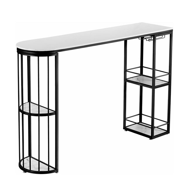 Moderno 1/3 pezzi da bar set tavolino in pietra con sgabelli alti per soggiorno