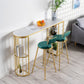Moderno 1/3 pezzi da bar set tavolino in pietra con sgabelli alti per soggiorno